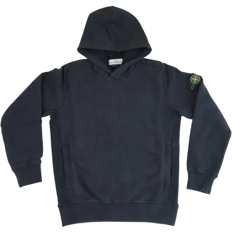 Stone Island Black Hoodie Sweater 1
