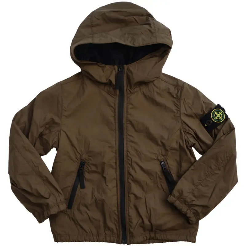 Stone Island Military Green Short Parka 1