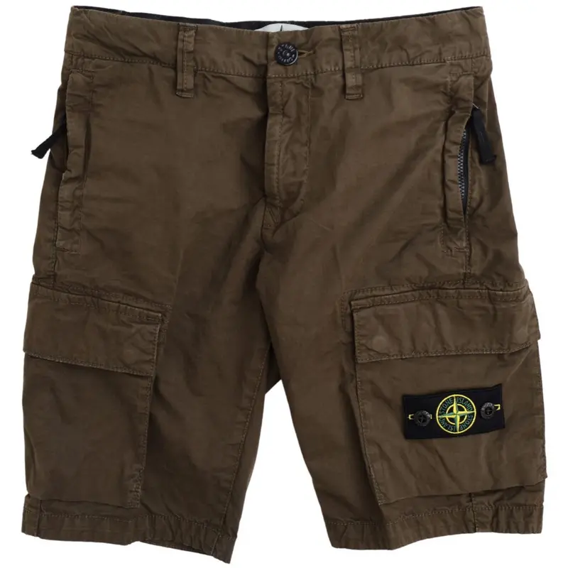 Stone Island Military Green Shorts 1