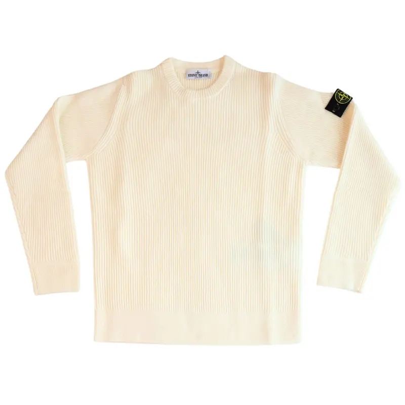 Stone Island Natural White Crew Neck 1