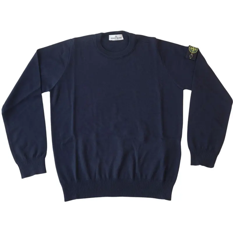 Stone Island Navy Blue Crew Neck 1