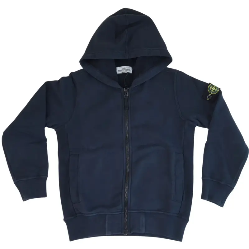 Stone Island Navy Blue Hoodie Sweater 1