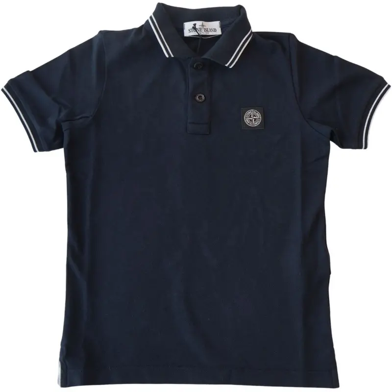 Stone Island Navy Blue Ss Polo 1