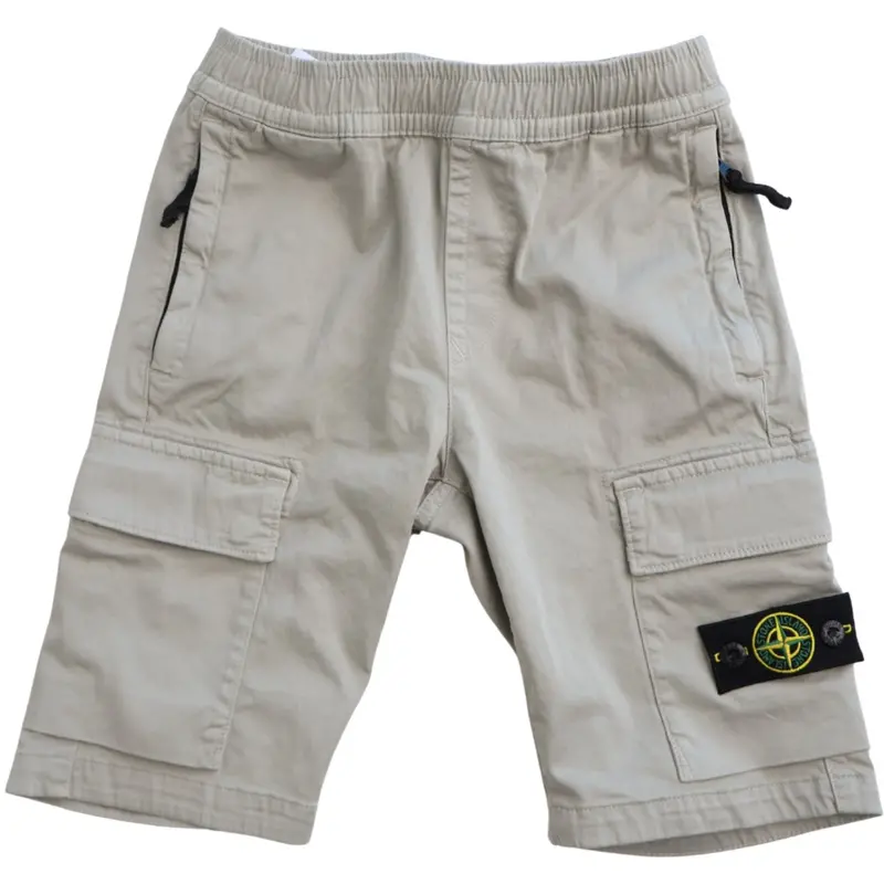 Stone Island Pearl Grey Shorts 1