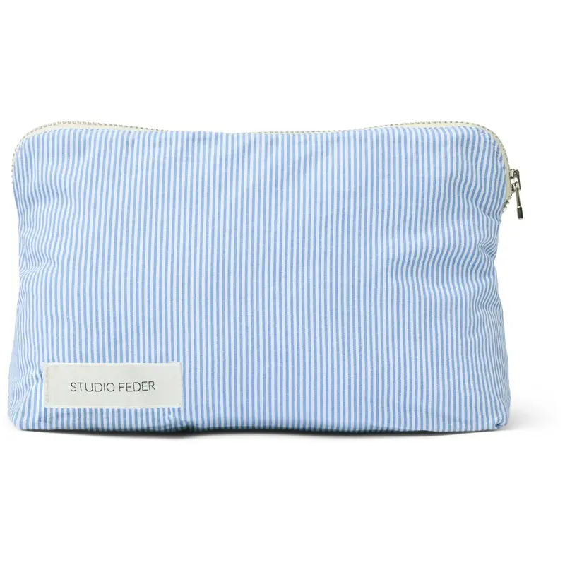 Studio Feder Milk Stripe Celia Mini Toiletry Bag Cotton 1