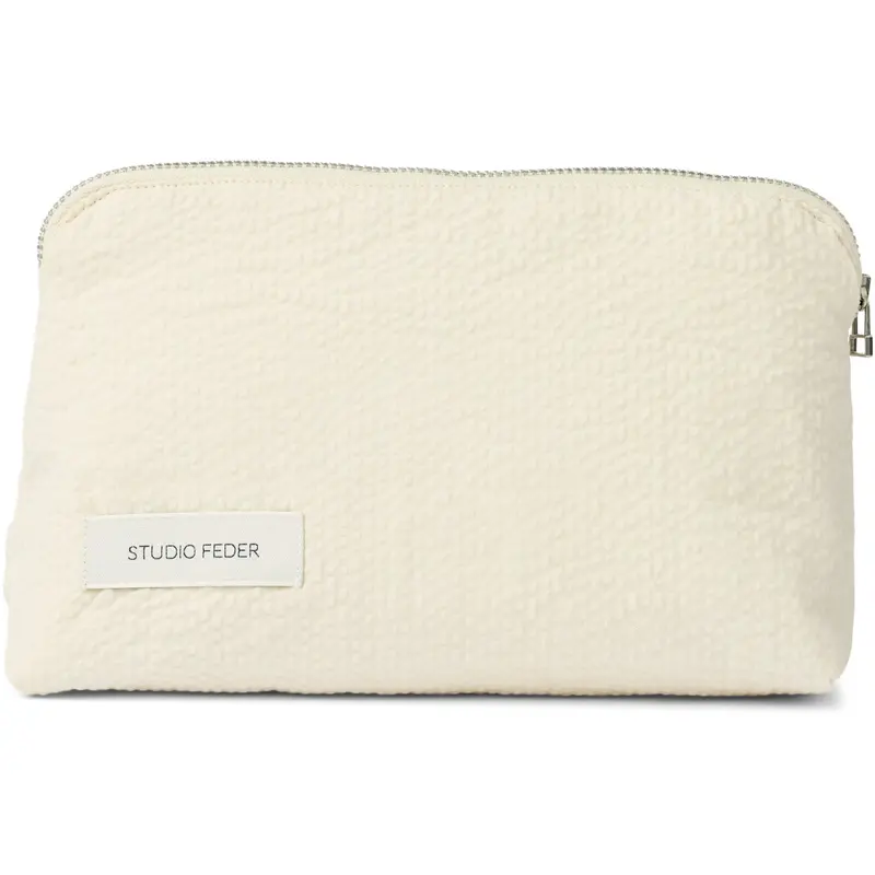 Studio Feder Undyed Celia Mini Toiletry Bag Seersucker 1