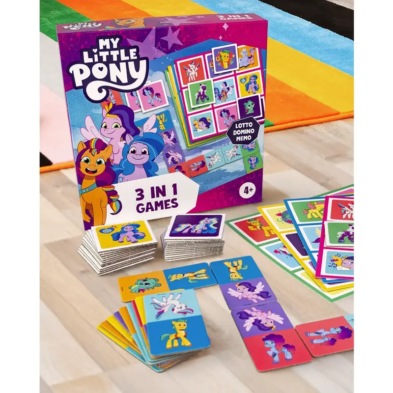 Tactic Games My Little Pony 3 I 1 Memo, Lotto, Domino 1