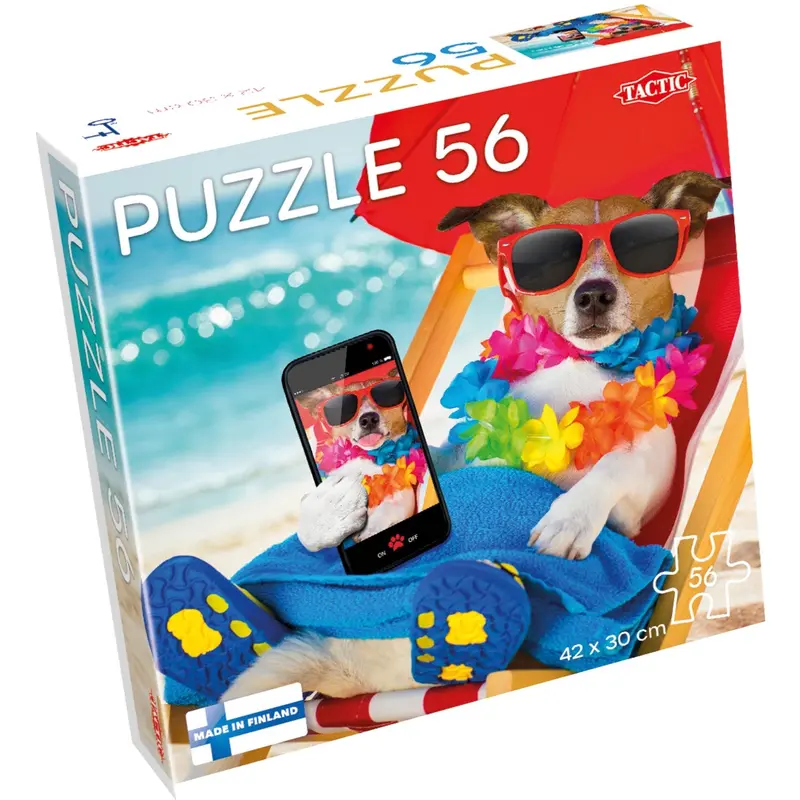 Tactic Games Puzzle Lovers, Dog Resting 56 Pcs Puzzle 1