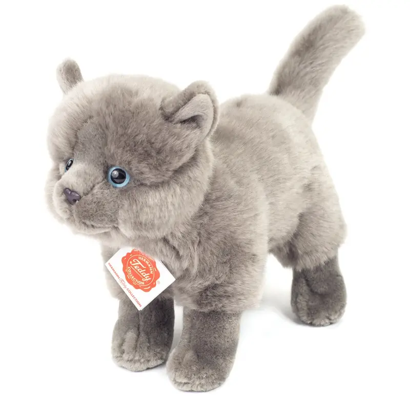 Teddy Hermann Cat - Standing Carthusian 20 Cm 1