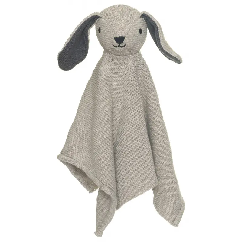Teddykompaniet Grå Teddy Baby - Cuddle Cloth Strikket, Hund, 28 Cm 1