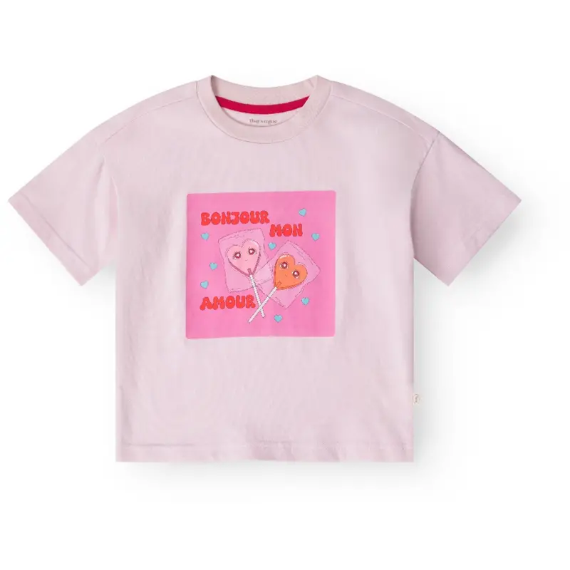 That's Mine Bonjour Mon Amour Vilde Oversized T-Shirt 1