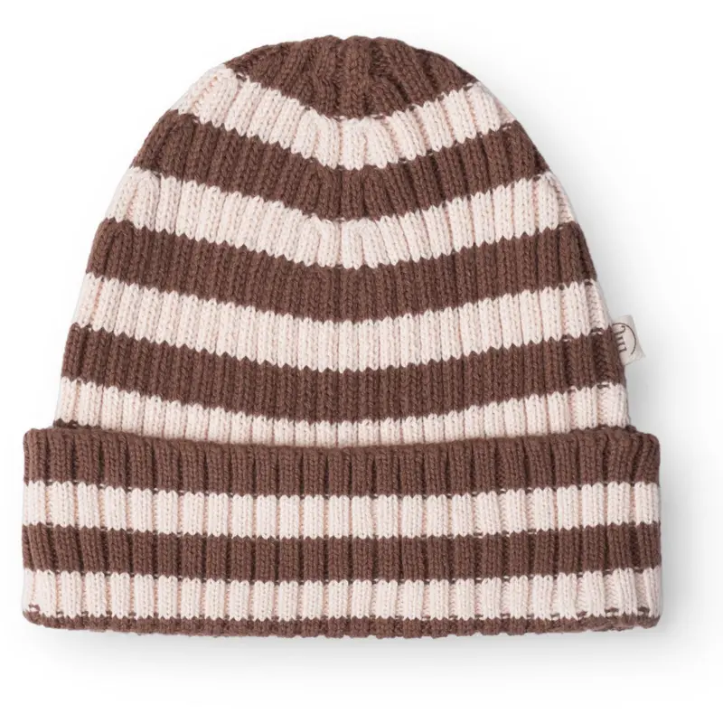 That's Mine Brown Stripe Izzy Beanie 1