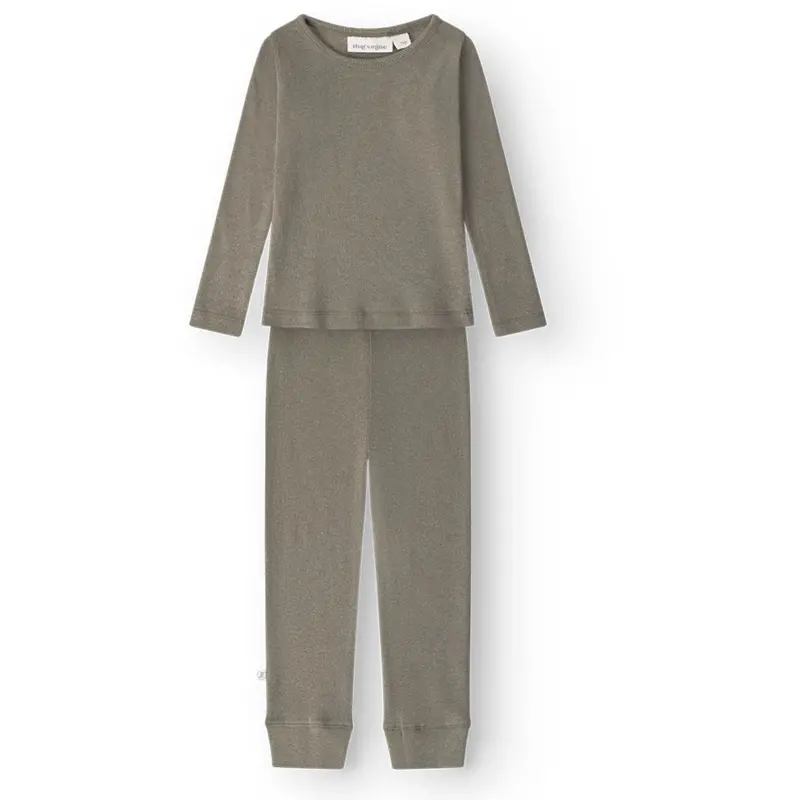 That's Mine Green Melange Christer Homewear Set 1