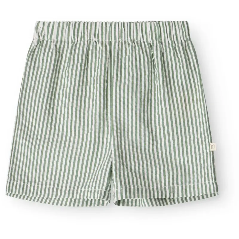 That's Mine Green Stripe Isa Shorts 1