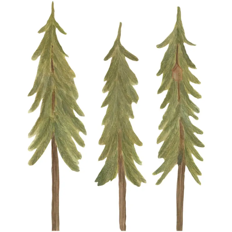 That's Mine Green Wallsticker Pinetrees Small 1