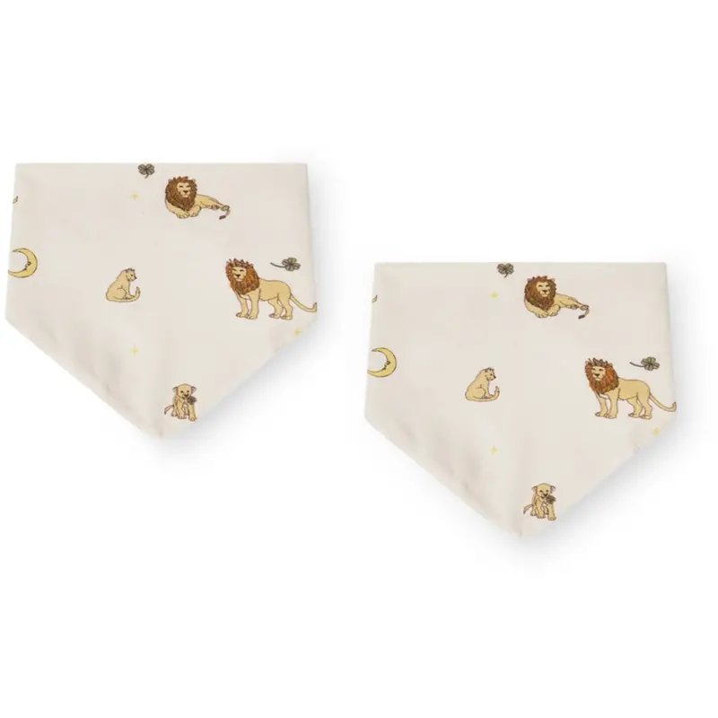 That's Mine Lion Eloy Bandana Bib 2-Pack 1