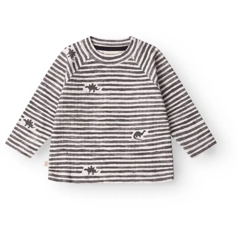 That's Mine Mono Dino Stripe Aksel Blouse 1