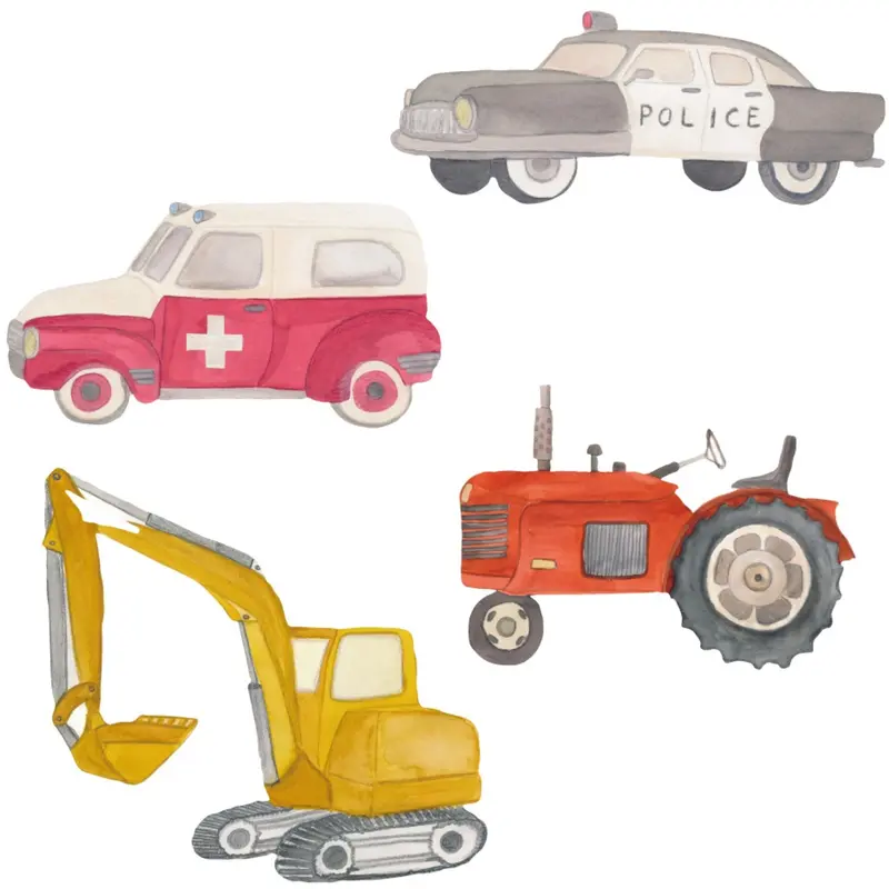 That's Mine Multi Wallsticker Heroes On Wheels 1