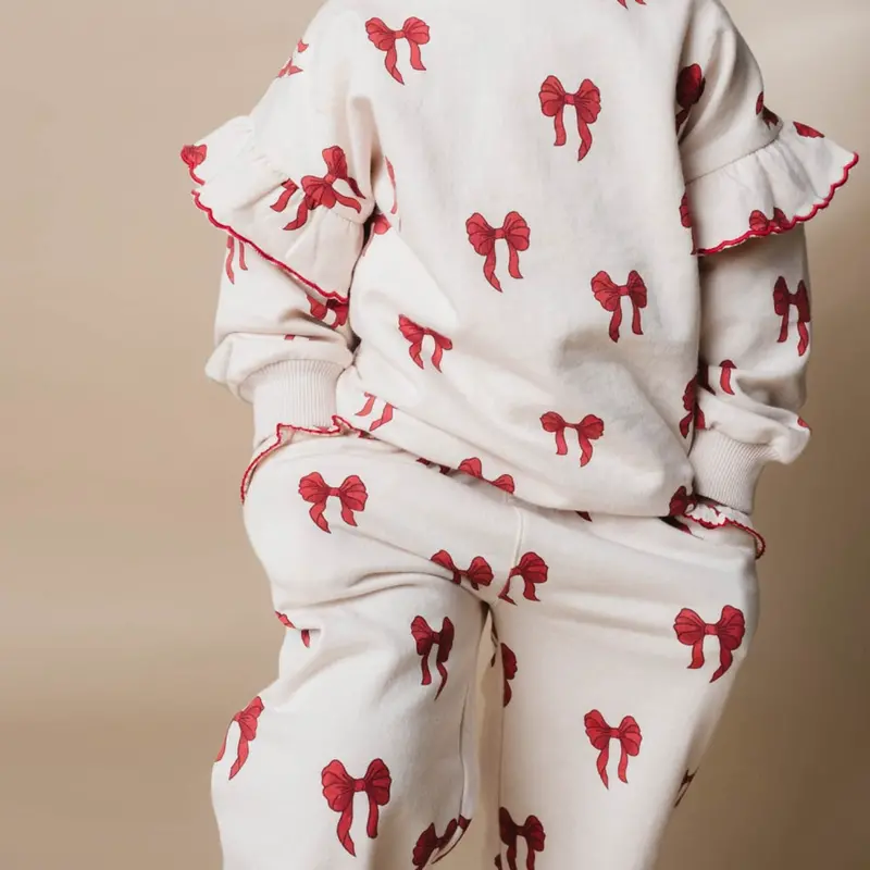 That's Mine Rouge Boucle Elsa Sweatpants 3