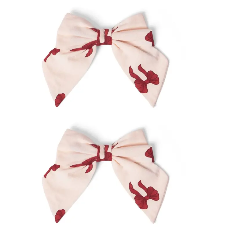 That's Mine Rouge Boucle Tori Hair Bow Clips - 2 Pack 1
