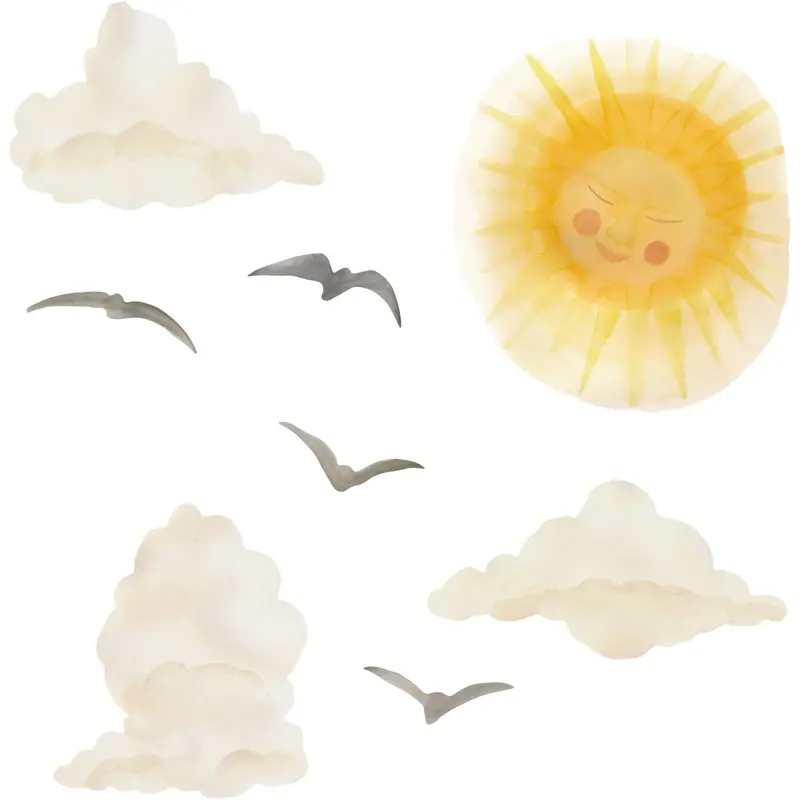 That's Mine Yellow Wallsticker Sun 1