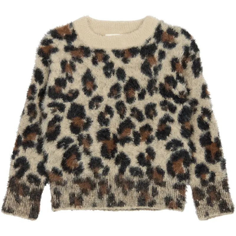 The New Feather Gray Aop Tnpamilla Jacquard Pullover 1