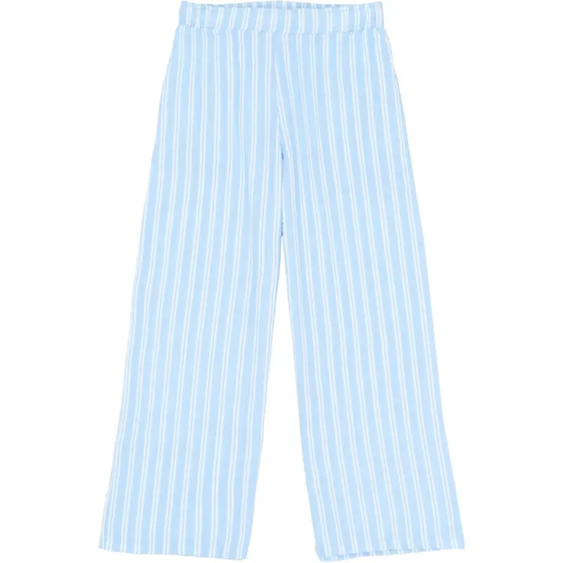 The New Forever Blue Striped Tnshirley Wide Pants 1