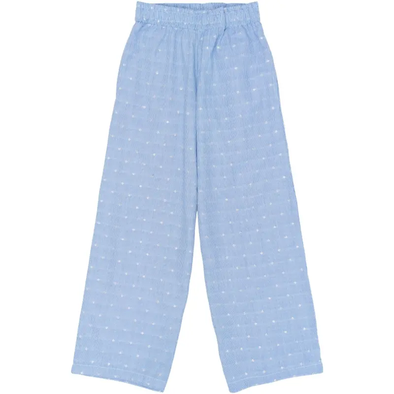 The New Forever Blue Striped Tntheresa Wide Pants 1