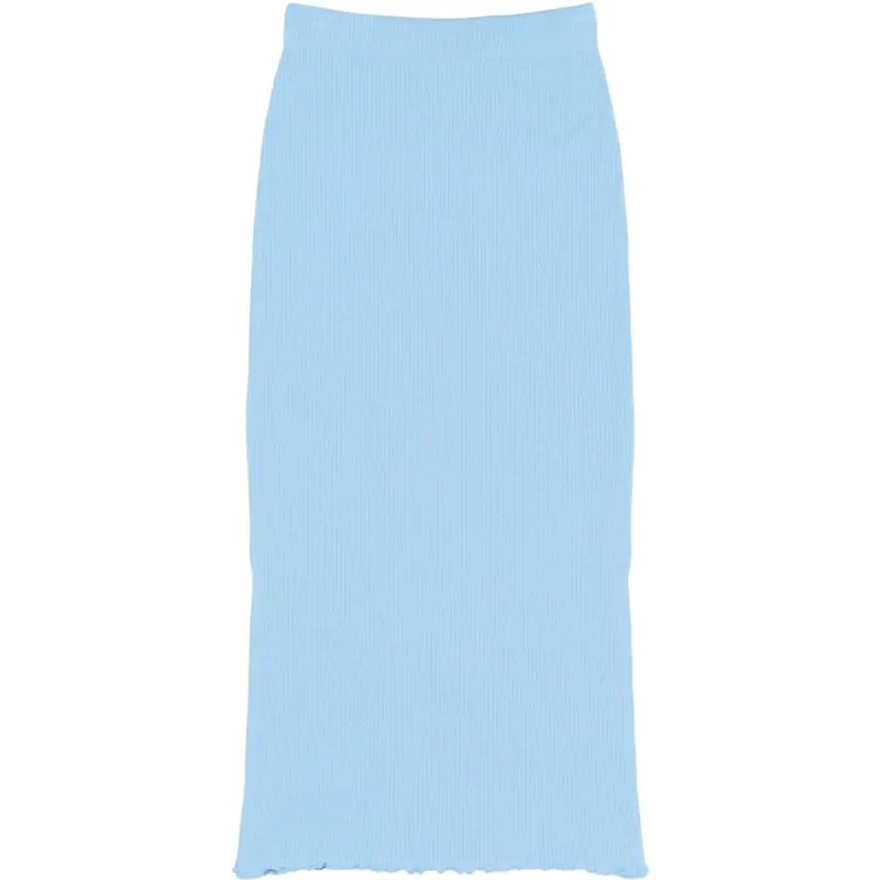 The New Forever Blue Tnrya Long Rib Skirt 1