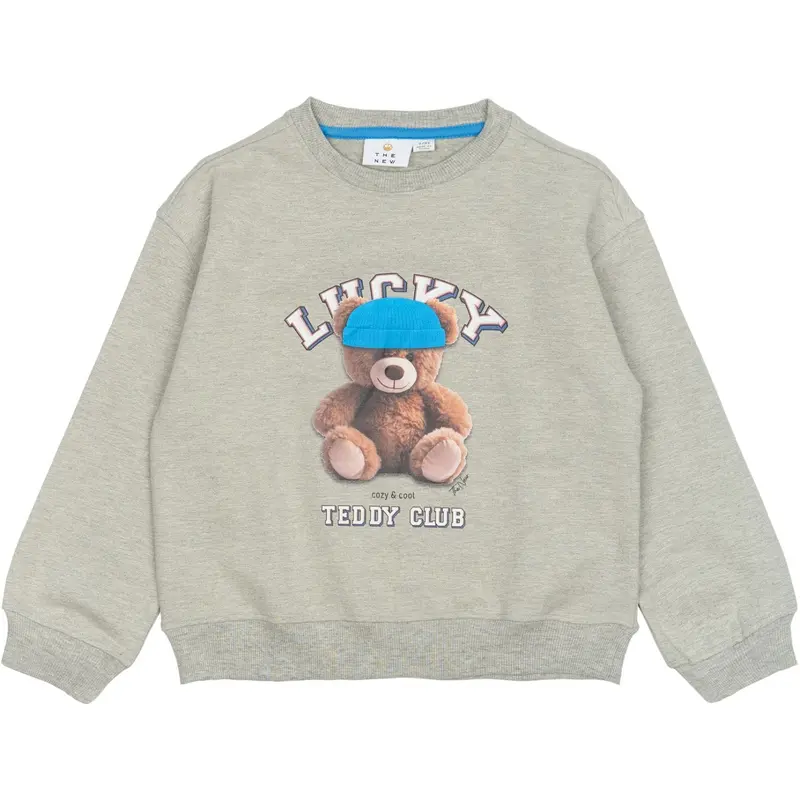The New Light Grey Melange Tnpendra Os Sweatshirt 1