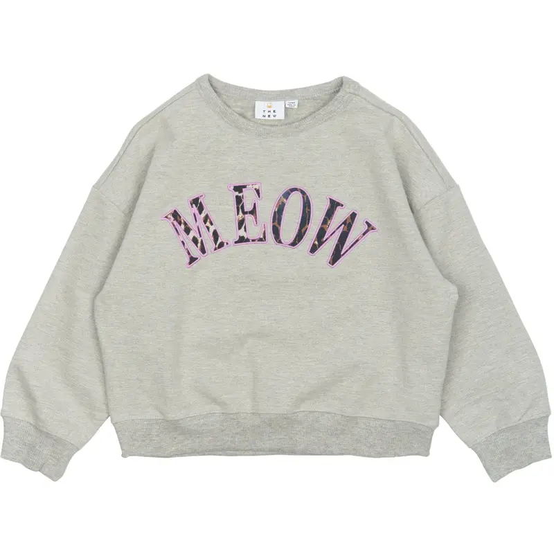 The New Light Grey Melange Tnpolina Os Sweatshirt 1