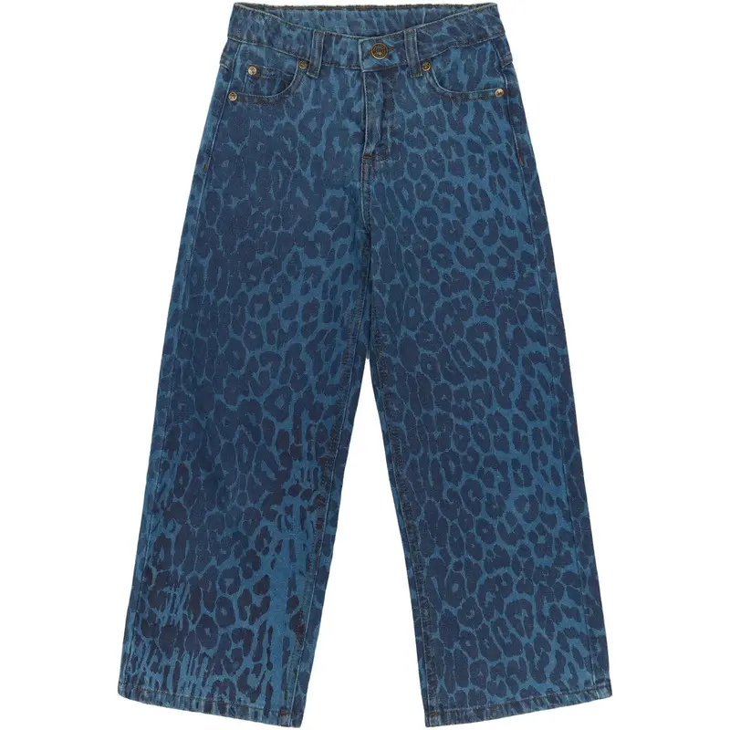 The New Medium Blue Denim Aop Tnprima Wide Jeans 1