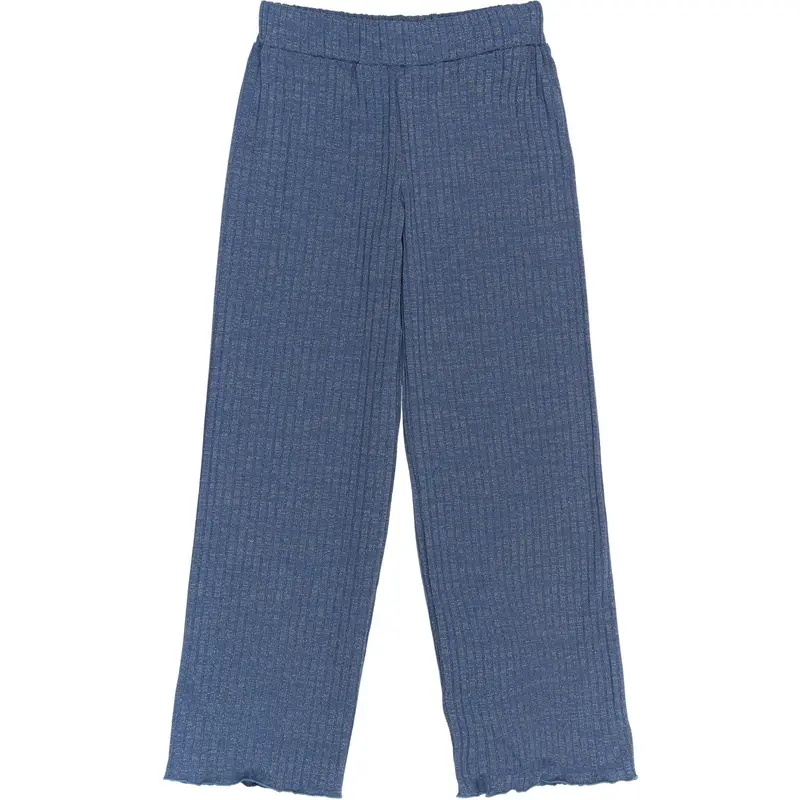 The New Navy Blazer Rina Wide Glitter Rib Pants 1