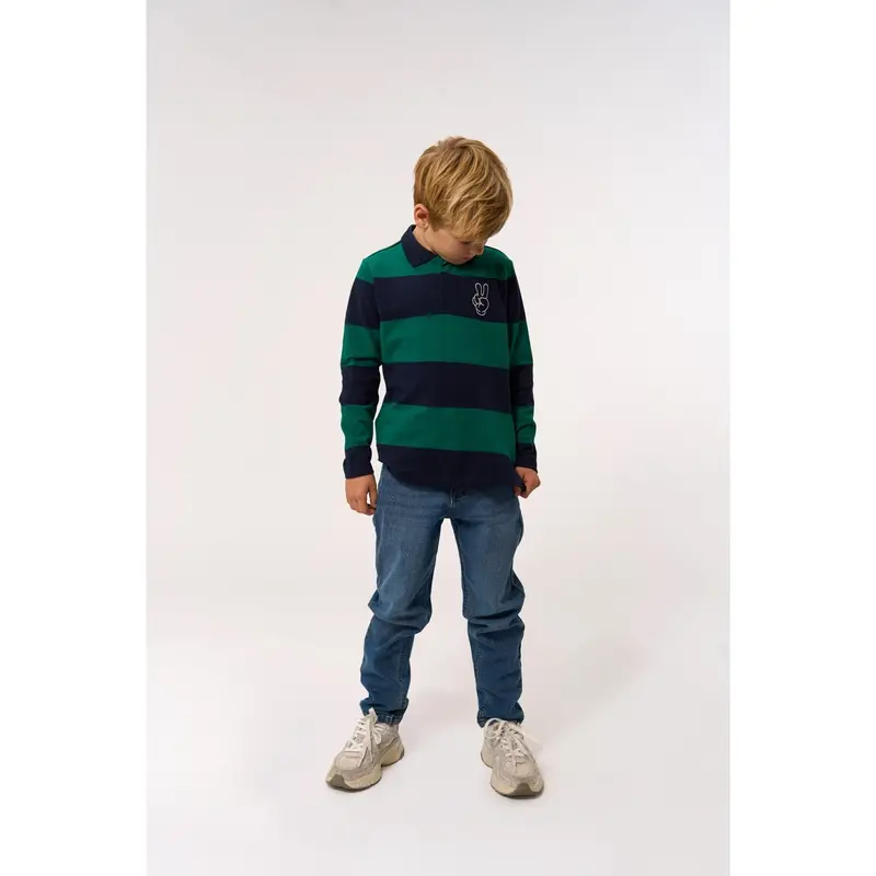 The New Navy Blazer Striped Pino L_S Pique Polo 2
