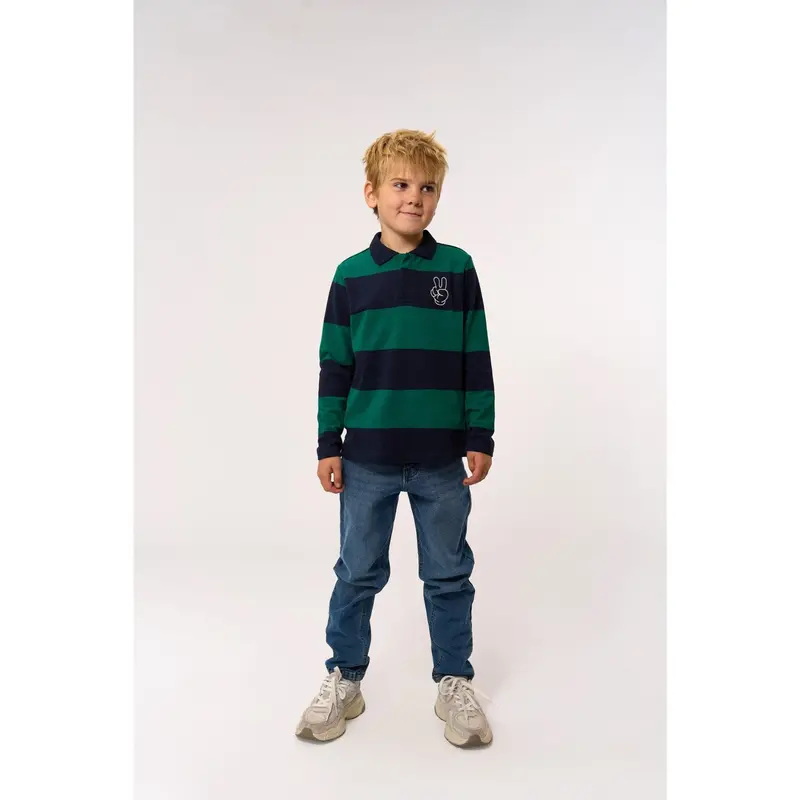 The New Navy Blazer Striped Pino L_S Pique Polo 3