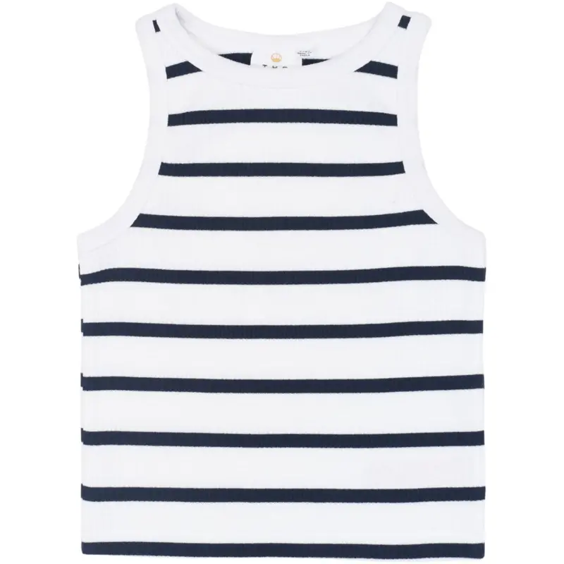The New Navy Blazer Striped Tntish S_L Rib Top 1