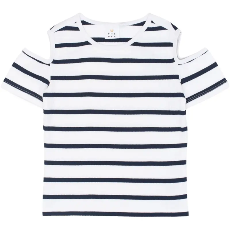 The New Navy Blazer Striped Tntish S_S Rib Tee 1