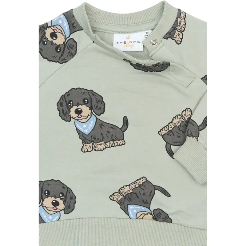 The New Siblings Aqua Gray Aop Tnsbsofus Sweatshirt 2
