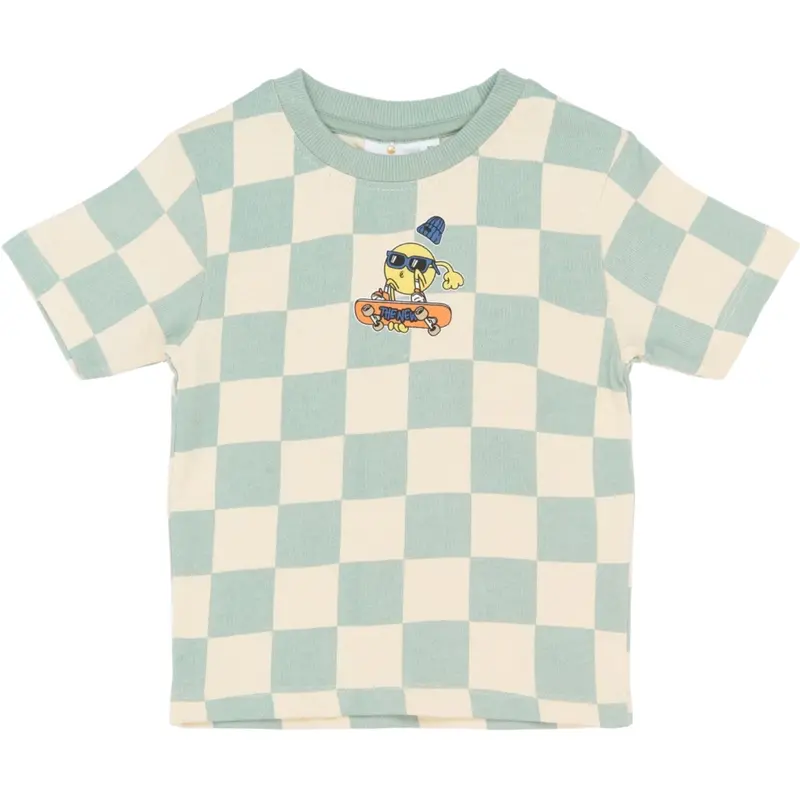 The New Siblings Aqua Gray Aop Tnstsebastian Os S_S Tee 1