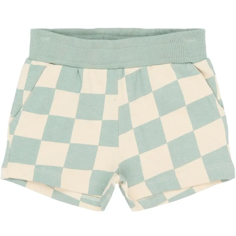 The New Siblings Aqua Gray Aop Tnstsebastian Shorts 1