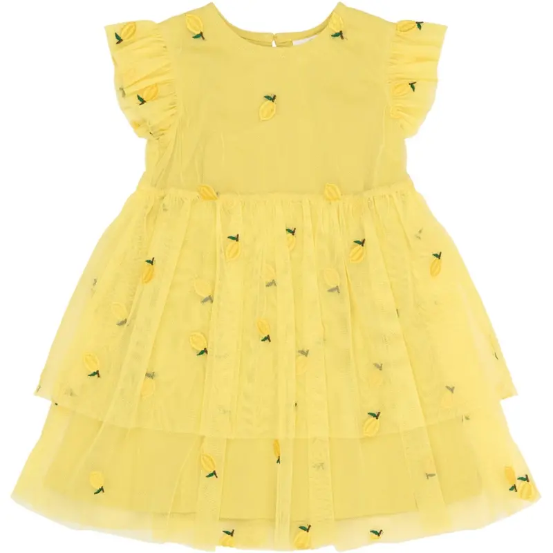 The New Siblings Dusky Citron Emb Tnstsvea S_L Dress 1