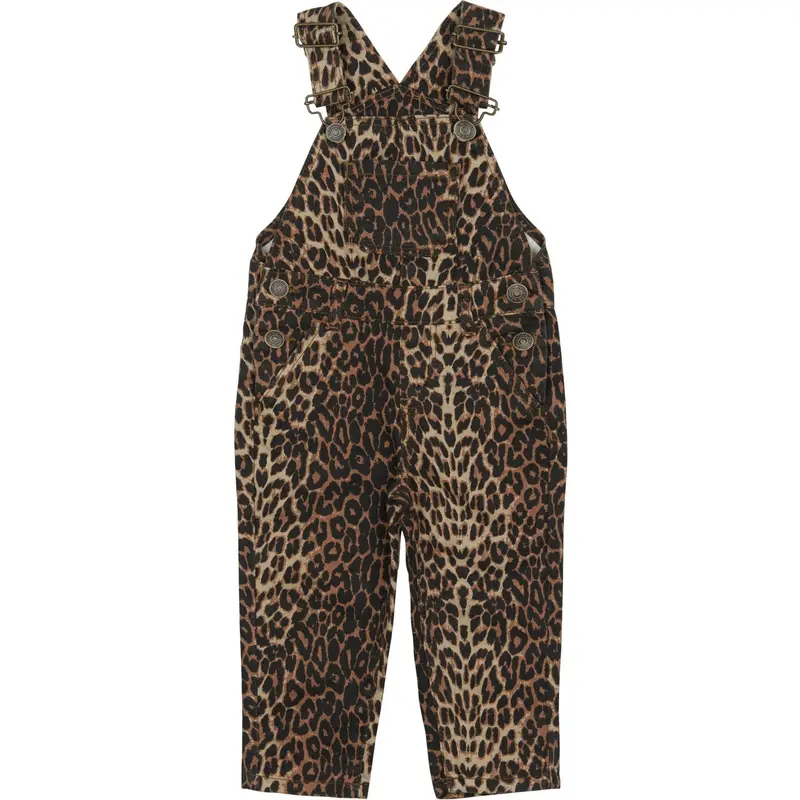 The New Siblings Feather Gray Aop Paloma Denim Dungarees 1