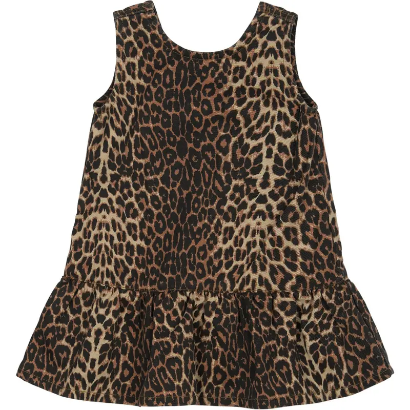 The New Siblings Feather Gray Aop Paloma S_L Denim Dress 1