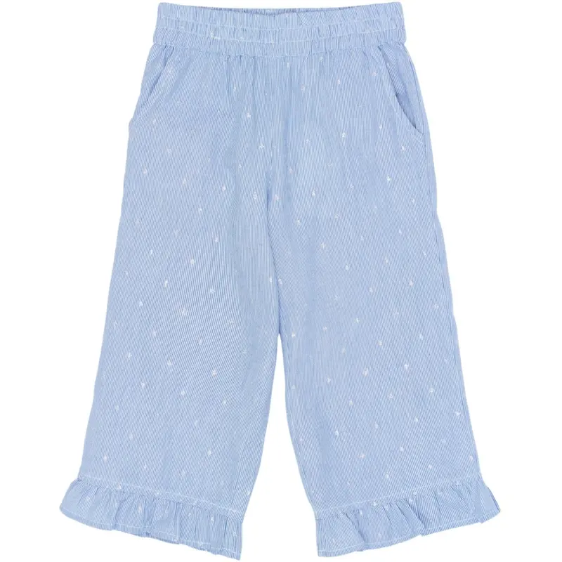 The New Siblings Forever Blue Striped Tnstthea Loose Toddler Pants 1