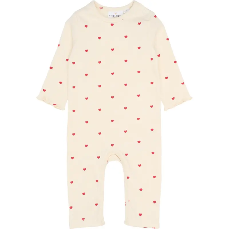 The New Siblings Gardenia Aop Holiday L_S Heart Rib Jumpsuit 1