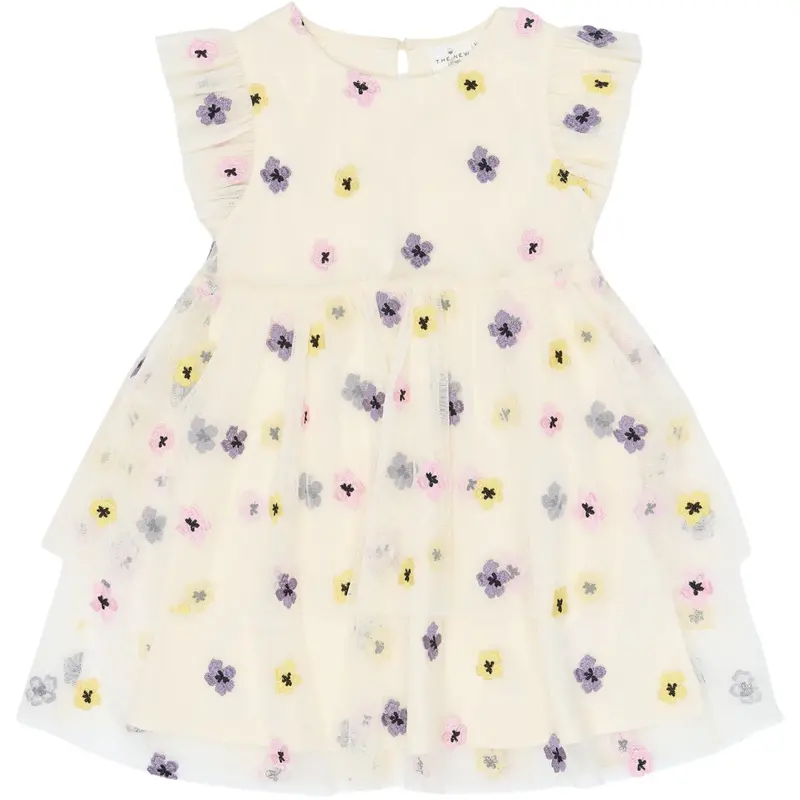 The New Siblings Gardenia Emb Tnstsvelda S_L Dress 1