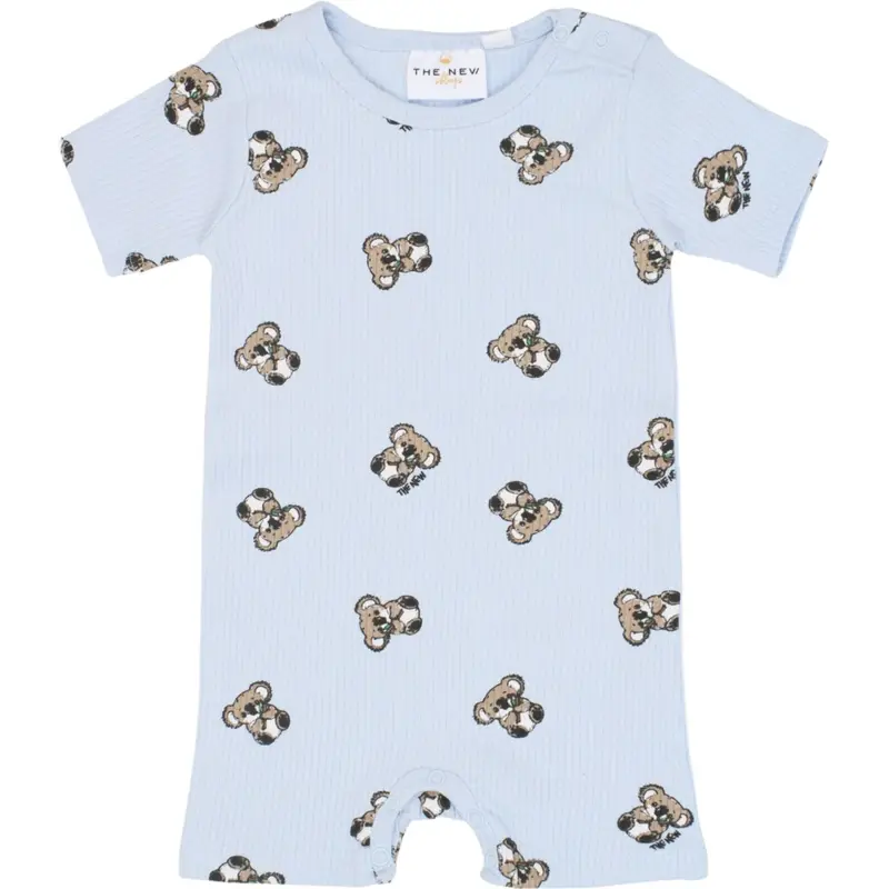 The New Siblings Heather Aop Tnsbtopper S_S Rib Jumpsuit 1