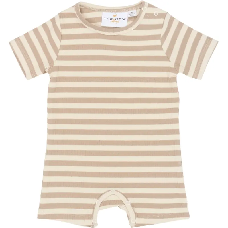 The New Siblings Humus Striped Tnsbfro S_S Rib Jumpsuit 1