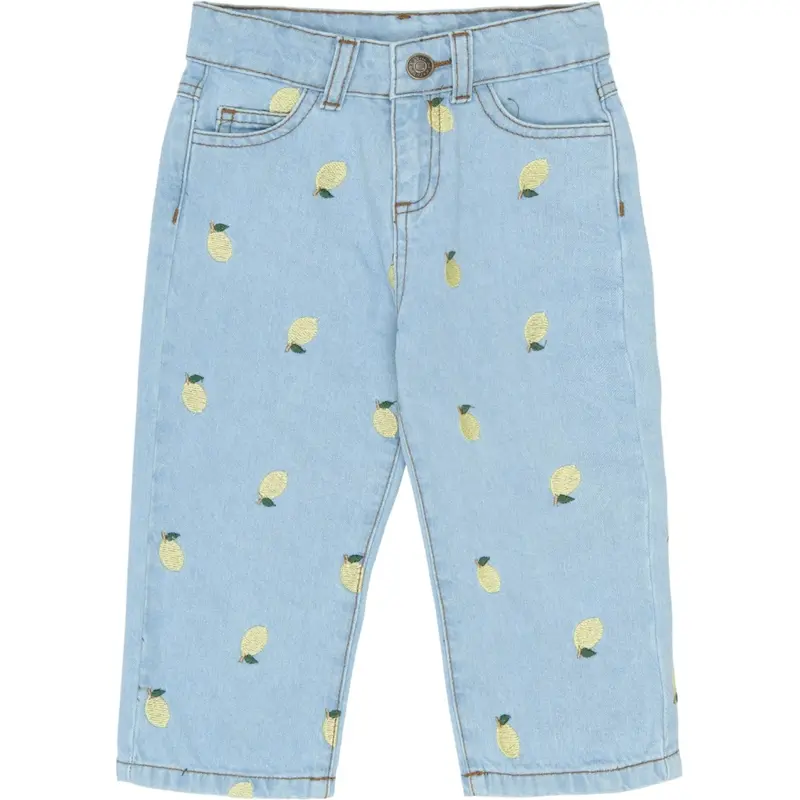 The New Siblings Light Blue Denim Emb Tnstsaja Regular Fit Jeans 1