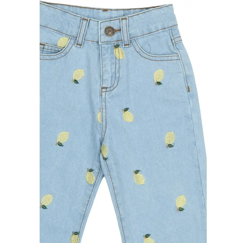 The New Siblings Light Blue Denim Emb Tnstsaja Regular Fit Jeans 3